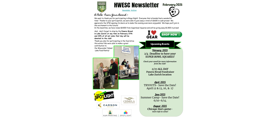 February Newsletter