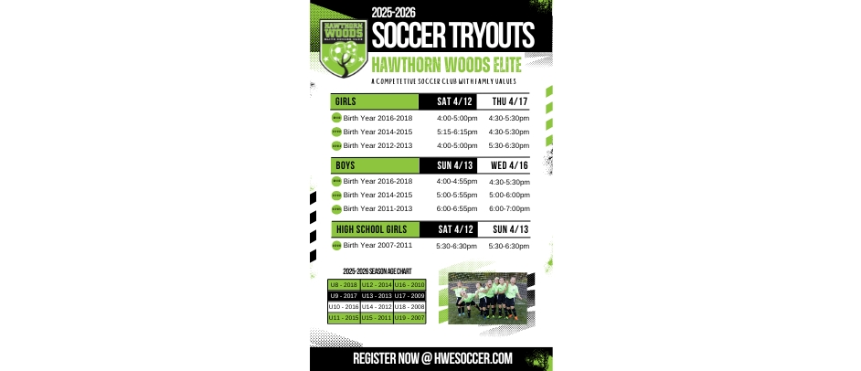 Tryouts are coming soon!